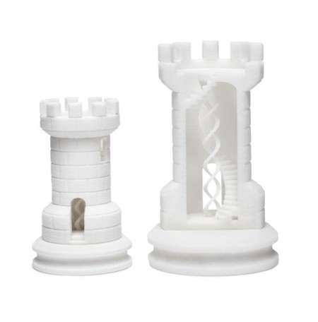 pieza de muestra impresa con Blueprinter